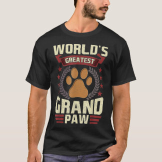 T-shirt Mens Worlles plus grand grand grand grand-pa Chemi