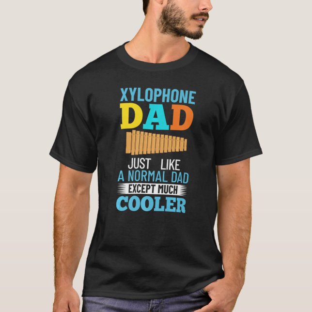 T-shirt Mens Xylophone Music Notes d'instrument Lecteur Gl (Devant)