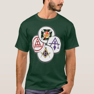 T-shirt Mens York Rite Mason Cercles Masonic