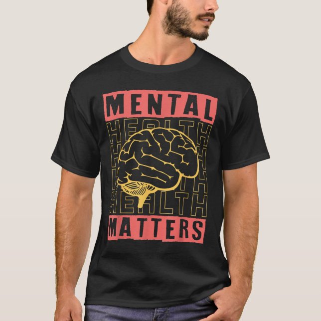 T-shirt Mental Health Awareness Depression Suicide Prevent (Devant)