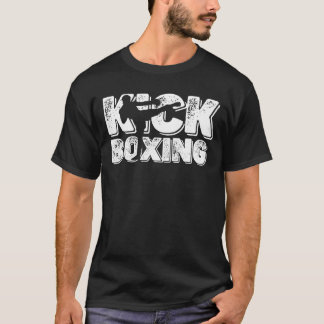 T-shirt Mentalité de guerrier sans peur de kickboxing 
