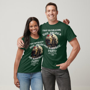 T-SHIRT MENTEUR OBAMA SOINS SANTÉ ASSURANCE MALADIE TIMBRE