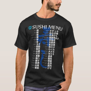 T-shirt Menu-Jpanese de sushi