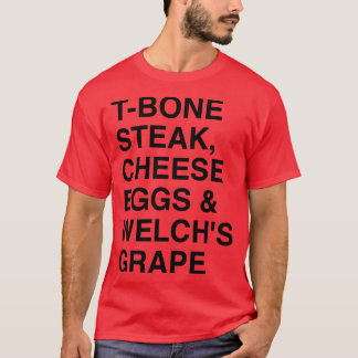 T-shirt menu petit déjeuner
