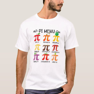 T-shirt Menu Pi Fruits Tropiques Funny Pi Day Pour Kinderg