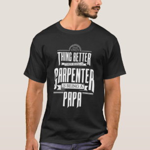 T-shirt Menuiserie Mens Montre Fier De Carpentier De Trava
