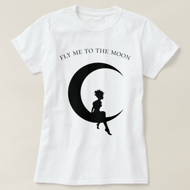 T-shirt m'envoyer sur la lune (Design devant)