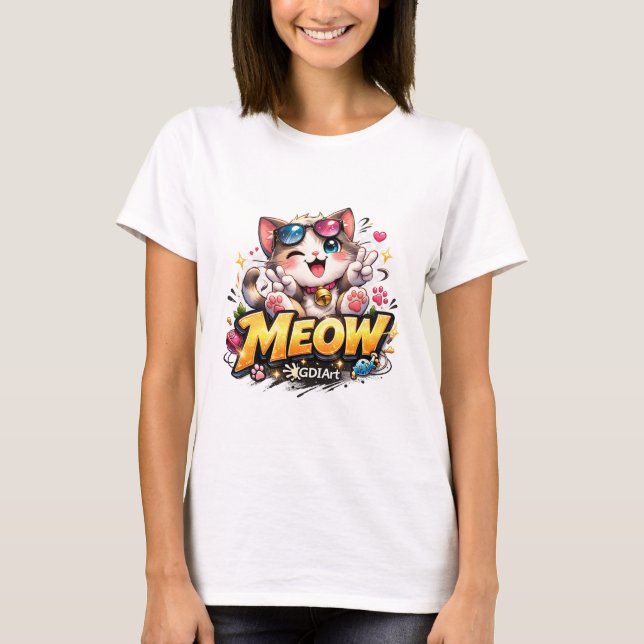 T-shirt Meow (Devant)