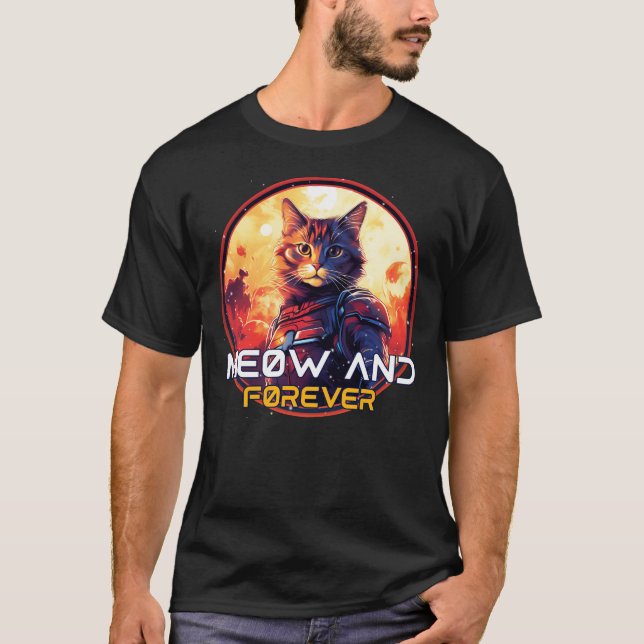 T-shirt Meow and Forever (Devant)