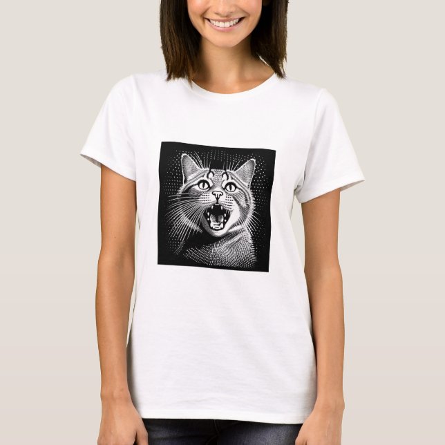 T-shirt Meow cat (Devant)