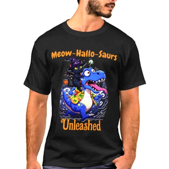 T-shirt Meow Funny Halloween Famille Orange (Créateur téléchargé)