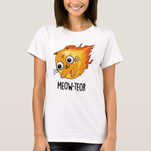 T-shirt Meow-teor drôle Meteor Pun