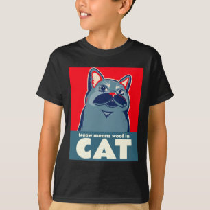 T-shirt Meow veut dire wowin en chat drôle de citation mig
