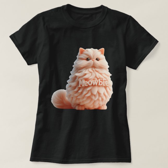 T-shirt Meowbie Baby Faire-part - Adorable Chat Thème (Design devant)