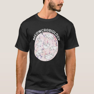 T-shirt Meowcrobiologie Science Microbiologie Amoureux des