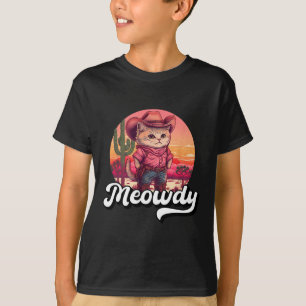 T-shirt Meowdy Texas Cat Meme Country Music Cowgirl Cute C