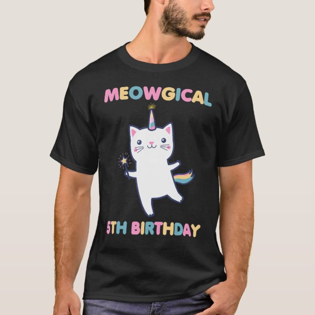 T-shirt Méowgical 5e anniversaire Kitty 5 ans Anniversaire (Devant)
