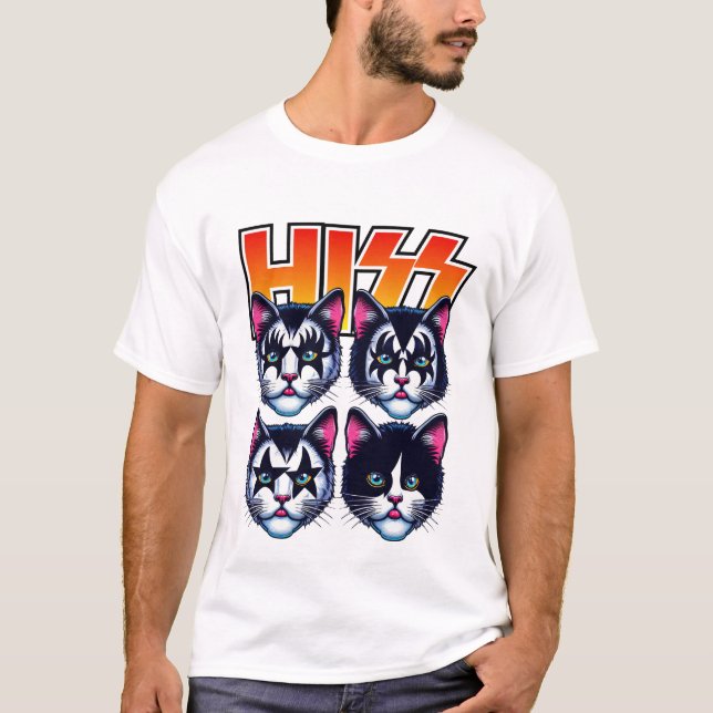 T-shirt Meowtallica Chat drôle (Devant)
