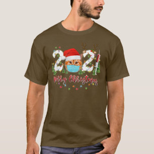 T-shirt Meowy Catmas Cat Wear Masque casquette père Noël j