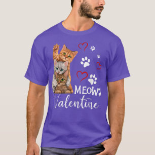 T-shirt Meowy Valentine Chats Cute Kitten Chat Valentines