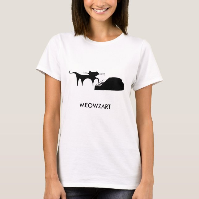 T-shirt meowzart, MEOWZART (Devant)