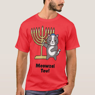 T-shirt MeowzeL Tov Cat Hanoukka 