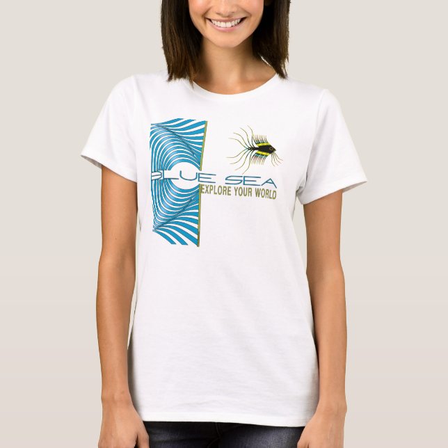 T-shirt Mer bleue (Devant)