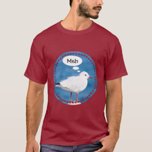 T-shirt Mer bleue de pensée Yokohama Meh de port blanc de