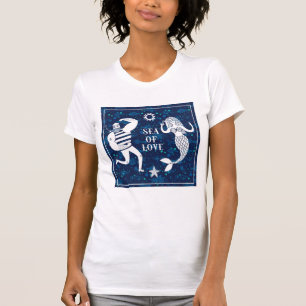 T-shirt Mer d'affiche d'amour