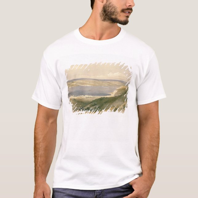 T-shirt Mer de la Galilée ou du Genezareth, regardant vers (Devant)
