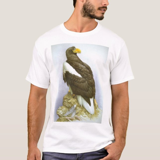 T-shirt Mer-Eagle de Steller, un adulte plus âgé (Devant)