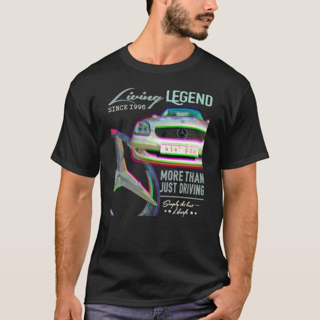 T-shirt Mercedes SLK - Légende vivante. Plus que de la sim (Devant)