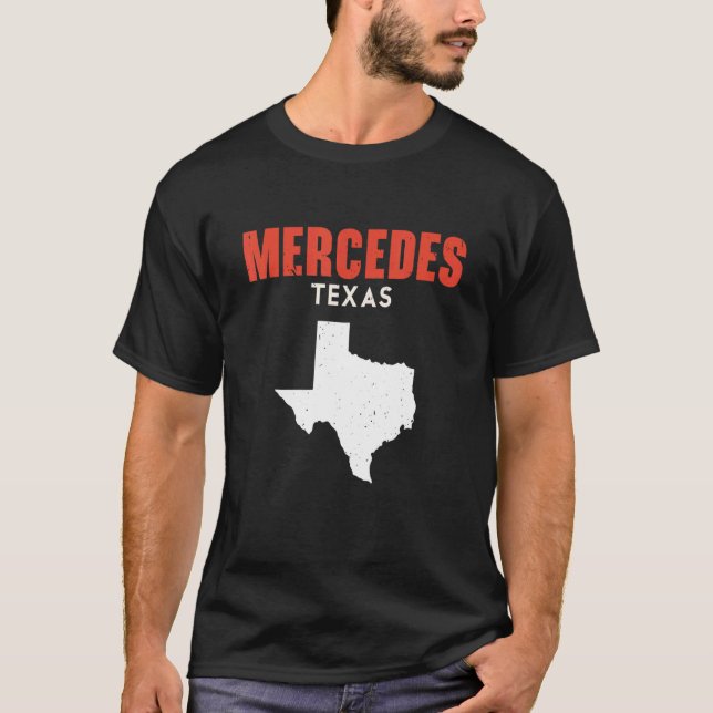 T-shirt Mercedes Texas USA State America Travel Texas (Devant)