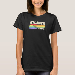 T-shirt Merch Gay pride du drapeau arc-en-ciel Atlanta Geo