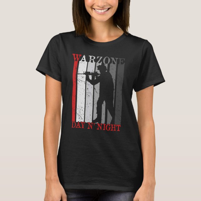 T-shirt Merchandise de Warzone Jour N'Night Goulag Vinta (Devant)