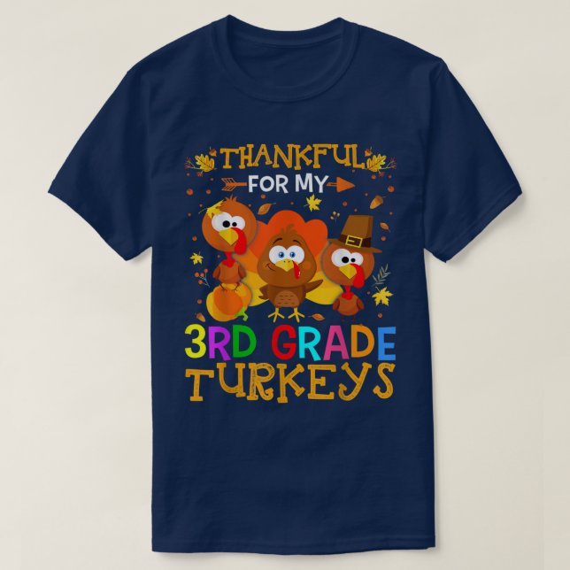 T-shirt Merci À L'Enseignant De Thanksgiving Pour Mon Voya (Design devant)
