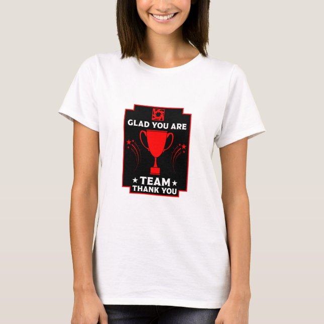 T-shirt Merci à l'équipe d'entreprise (Devant)