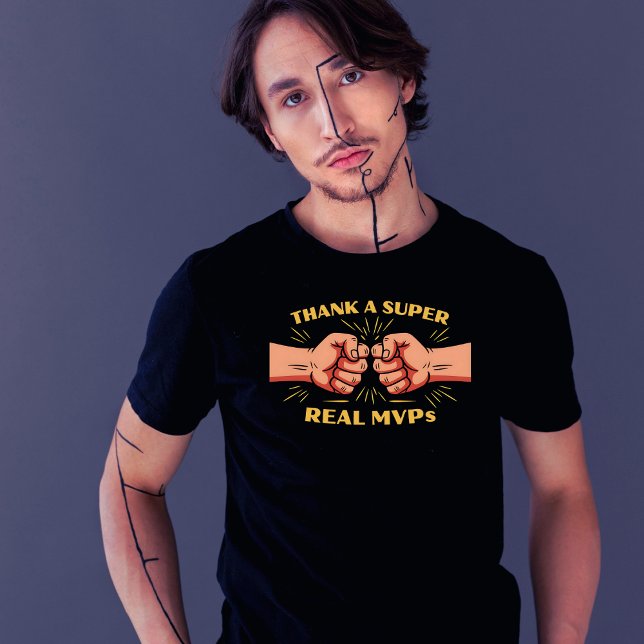 T-shirt Merci à un Super, Véritable MVP (Créateur téléchargé)