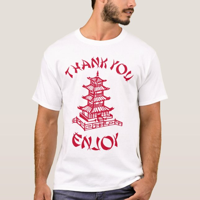 T-shirt Merci alimentaire chinois (Devant)