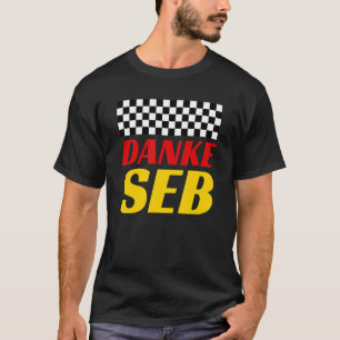 T-shirt Merci allemand Seb Danke Seb Racing Drapeau allema