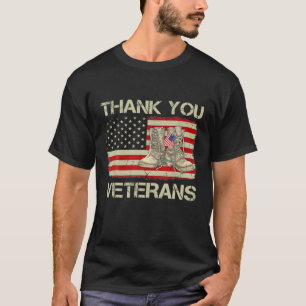 T-shirt Merci Anciens Combattants Boots de Combat Jour des