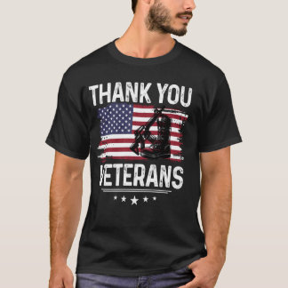 T-shirt Merci Anciens Combattants Chemise Patriotique Tee 