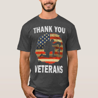 T-shirt Merci Anciens Combattants Jour Vintage
