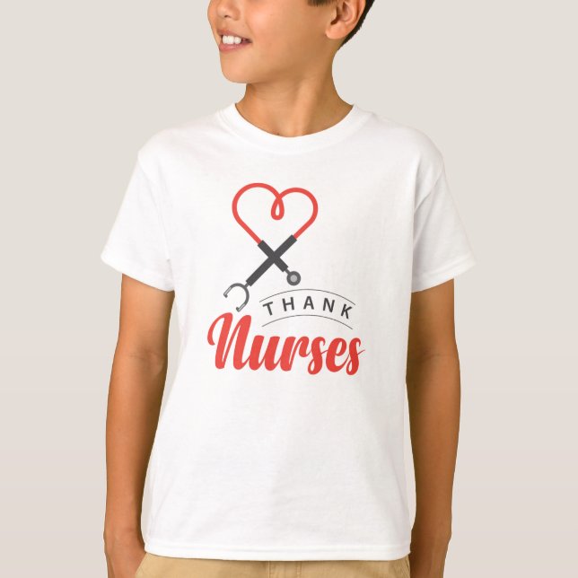 T-shirt Merci aux infirmières (Devant)