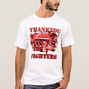 T-shirt Merci aux pompiers,