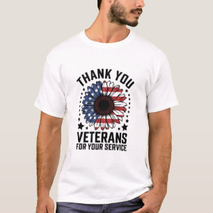 T-shirt Merci aux vétérans Jour des vétérans militaires du