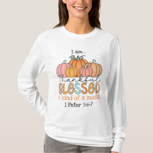 T-shirt Merci, béni et un peu de Mess ! Design Automne.