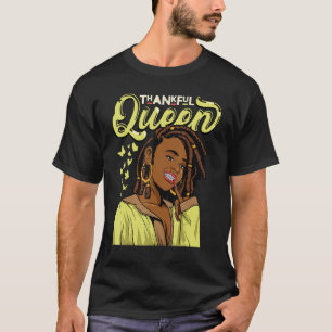 T-shirt Merci Black Queen Melanin femmes Black Girl Magi