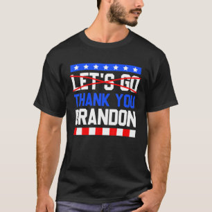 T-shirt Merci Brandon Vintage Usa Drapeau Pro Biden Liber