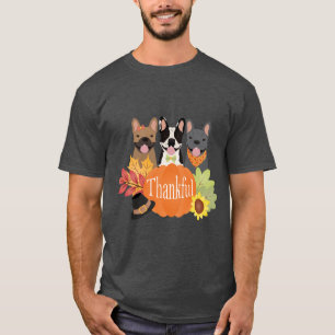 T-shirt Merci Bulldogs français Thanksgiving